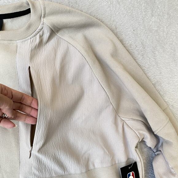 Men's Champion NBA Chicago Bulls Critical Sweatshirt Size XL Sand Zip Pocket NWT - Picture 4 of 10